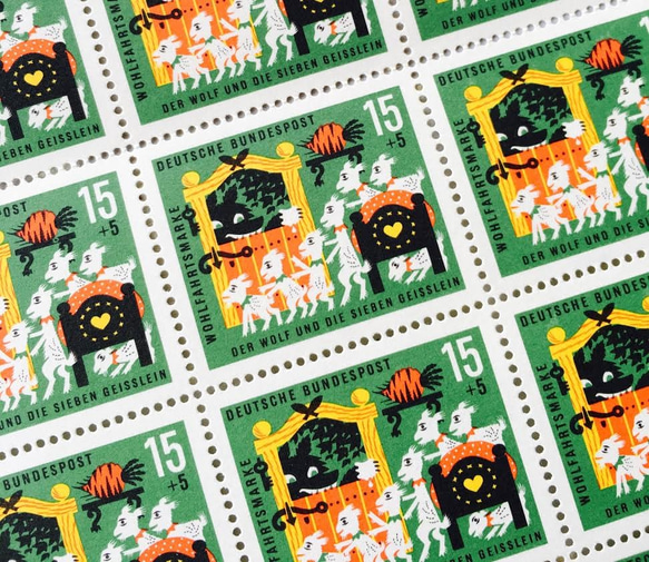 ちいさなartmuseum　germany　stamp　4set 1枚目の画像