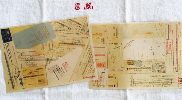 法國20世紀30年代（旅遊）拼貼包裝紙12張套 第3張的照片