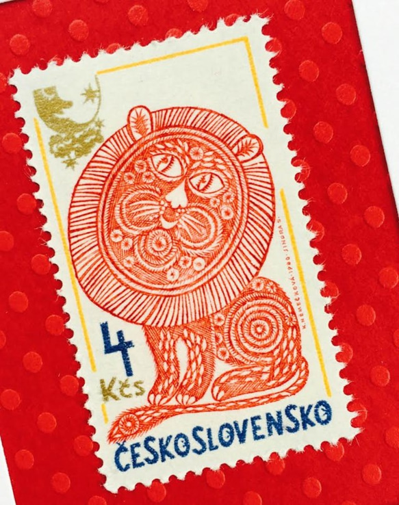ちいさなartmuseum　Czech stamp（ちいさなフレーム付き） 3枚目の画像