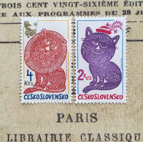 ちいさなartmuseum　Czech stamp（ちいさなフレーム付き） 6枚目の画像