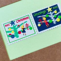 x‘mas sealのartmuseum　USA　stamp 1枚目の画像