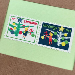 x‘mas sealのartmuseum　USA　stamp 2枚目の画像