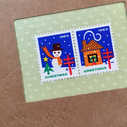 x‘mas sealのartmuseum　USA　stamp 1枚目の画像