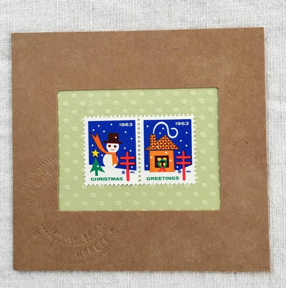 x‘mas sealのartmuseum　USA　stamp 4枚目の画像