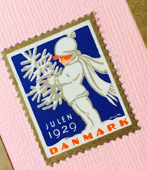 x‘mas sealのartmuseum　Denmark　stamp 2枚目の画像