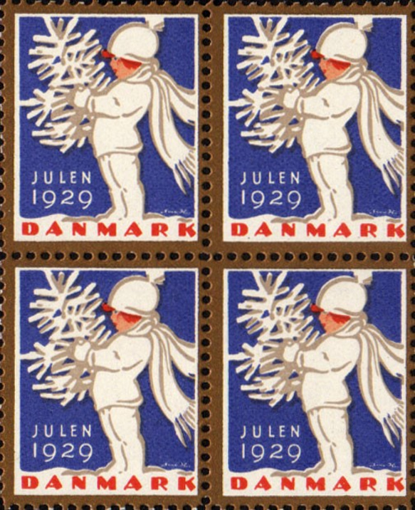 x‘mas sealのartmuseum　Denmark　stamp 5枚目の画像