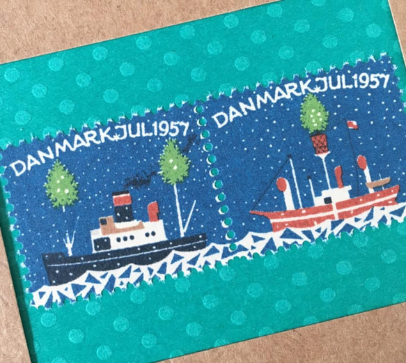 x‘mas sealのartmuseum　Denmark　stamp 2枚目の画像