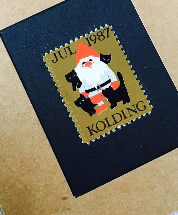 x‘mas sealのartmuseum　№033　Denmark　stamp 1枚目の画像