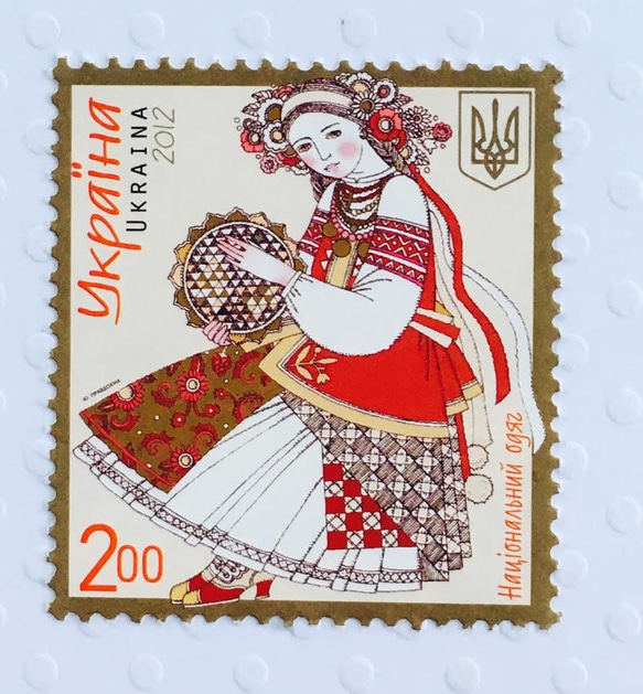 ちいさなartmuseum　UKRAINE　stamp　 1枚目の画像