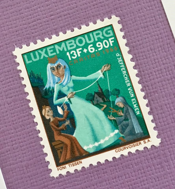 ちいさなartmuseum　Luxembourg　stamp　2set 2枚目の画像