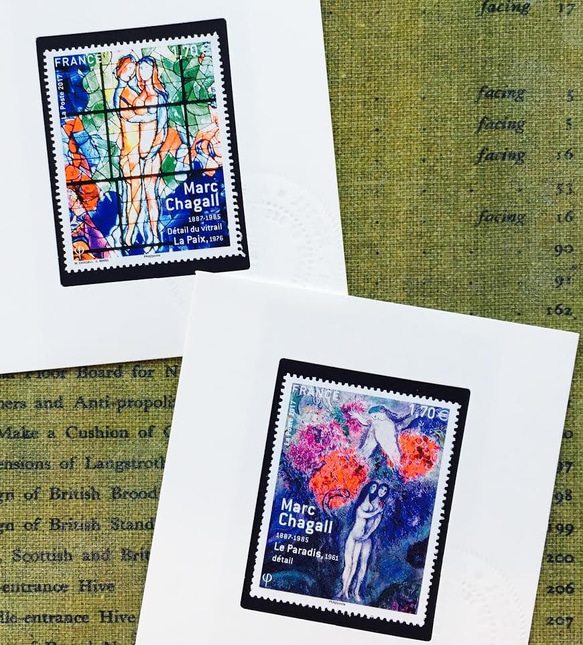 ちいさなartmuseum　　France　stamp　2set 1枚目の画像