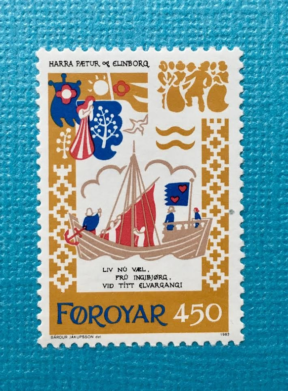 ちいさなartmuseum　　Faroe Islands　stamp　2set 2枚目の画像