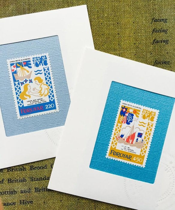 ちいさなartmuseum　　Faroe Islands　stamp　2set 9枚目の画像