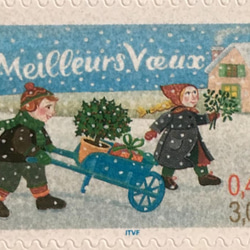 　ちいさなartmuseum　france　stamp　2set 1枚目の画像