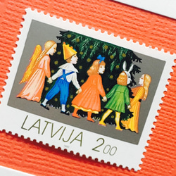 ちいさなartmuseum　Latvia　stamp 2set 1枚目の画像