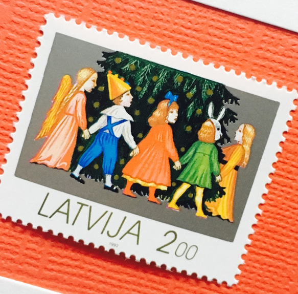 ちいさなartmuseum　Latvia　stamp 2set 1枚目の画像