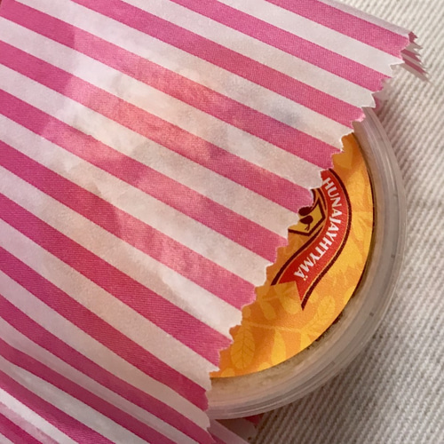 germany ピンクグラシン紙のマルシェ袋 10枚set ラッピング袋 de