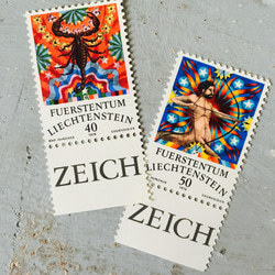 ちいさなartmuseum　　Liechtenstein　stamp　2set 1枚目の画像