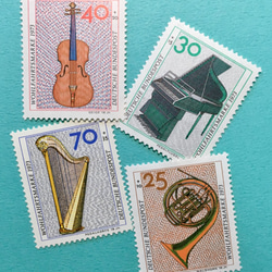 ちいさなartmuseum　germany　stamp　4set 1枚目の画像