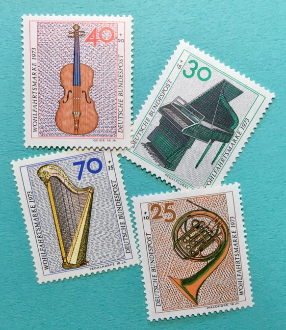 ちいさなartmuseum　germany　stamp　4set 1枚目の画像