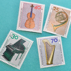 ちいさなartmuseum　germany　stamp　4set 6枚目の画像
