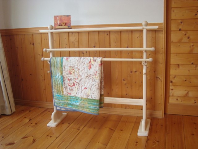 キルトラック　キルトスタンド　ビンテージ　Wooden Rack Quilt