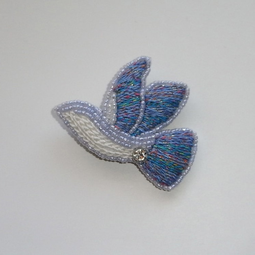 アートなビーズ刺繍ブローチ 444 (cicu cicu)