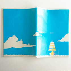 ★福袋★　帆船　海　貝殻　手帳　レターセット　ポストカード 3枚目の画像
