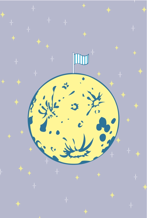 ⭐︎福袋⭐︎ 宇宙　ロケット　月　地球　レターセット　ポストカード 8枚目の画像