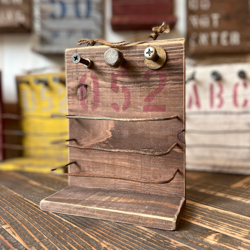 ○サビサビ ジャンクなウォールシェルフ○木製 キーフック ウォール