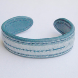 Leather bangle "Mist" 特製款皮手環 「山風」 第4張的照片