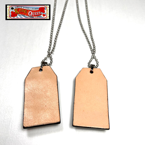 スタッズレザー・ドッグタグネックレス【CROSS】 ネックレス