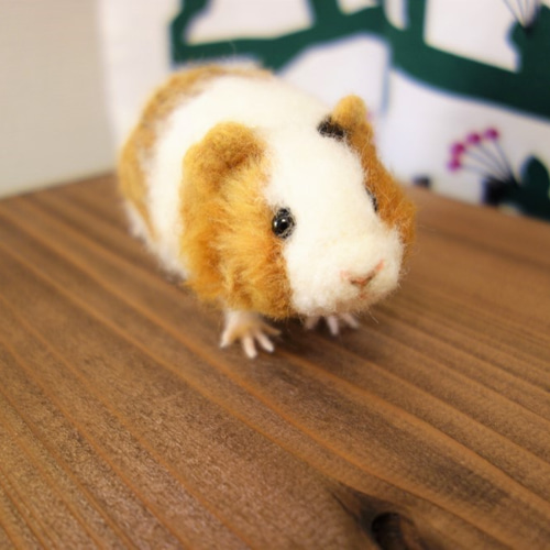 モルモット（こども） 小動物 羊毛フェルト 羊毛フェルト