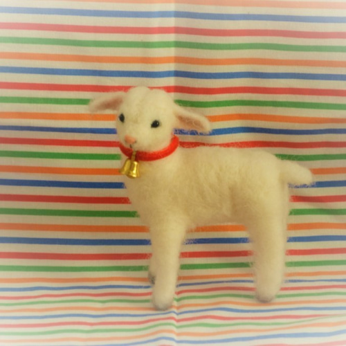 子ヤギ 羊毛フェルト ハンドメイド 山羊 - メルカリ