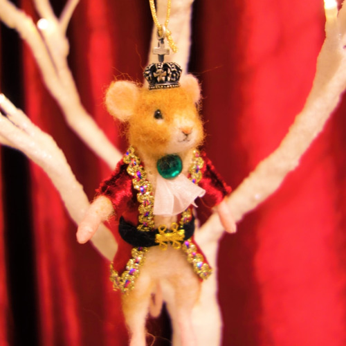 くるみ割り人形より「ねずみの王様・オーナメント」2WAY 送料割引 羊毛