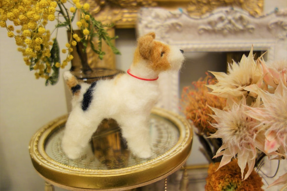 ワイヤーフォックステリア　犬　　羊毛フェルト　 6枚目の画像