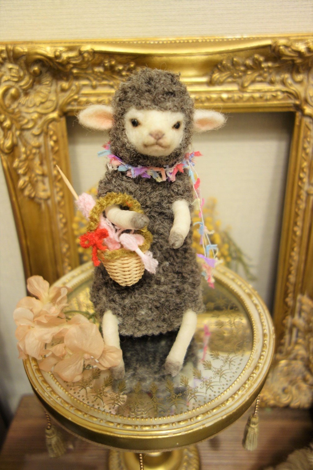 ✿羊毛フェルト✿ラフランス✿ひつじさん✿soda✿