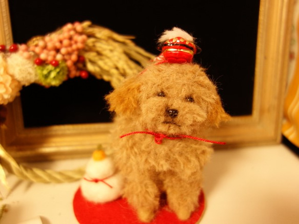 トイプードル編みぐるみ クリスマス飾りセット トイプードル編みぐるみ クリスマス飾りセット