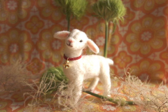 子ヤギ　羊毛フェルト 1枚目の画像