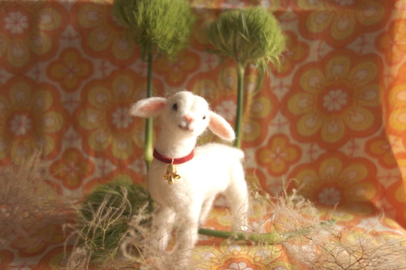 子ヤギ　羊毛フェルト 3枚目の画像