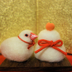 ✿mika様用✿羊毛フェルト✿うしさんと✿だるまちゃん✿おもちちゃん✿ 羊毛フェルト 幸せのお守り 癒しの妖精✿momoちゃん まん丸干支牛さん