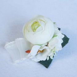 Artificial White Roses flower, Corsage 第1張的照片