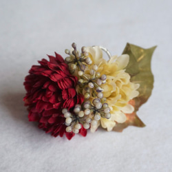 Artificial flower ring, Girls flower, Autumn color 第4張的照片