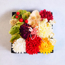 ボックスフラワー風～菊の髪飾り～ 1枚目の画像