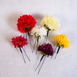 ボックスフラワー風～菊の髪飾り～ 4枚目の画像