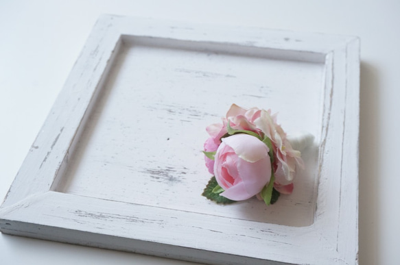 【Creema限定・Creema春の福袋2020】お花のブーケコサージュ～ピンク色～ 4枚目の画像