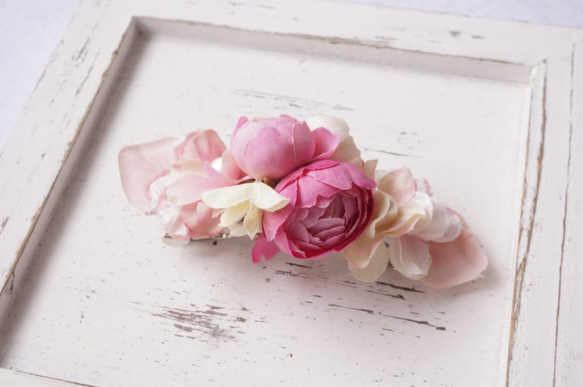 [Creema限量幸運包2019]淺粉色玫瑰。配件套裝 第3張的照片