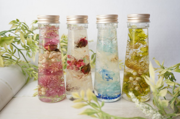 【おうちでキット2021】お花のハーバリウム～手作りキット～ 1枚目の画像