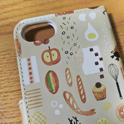 手帳型スマホケース「パン屋さん」《 iPhone・Android機種対応》  受注制作 (6/10最終〆切) 2枚目の画像