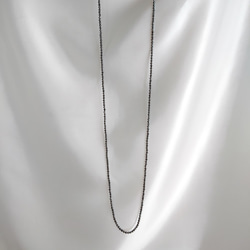 【受注制作】hematite longnecklace / 3ｍｍオールノット 100cm 3枚目の画像